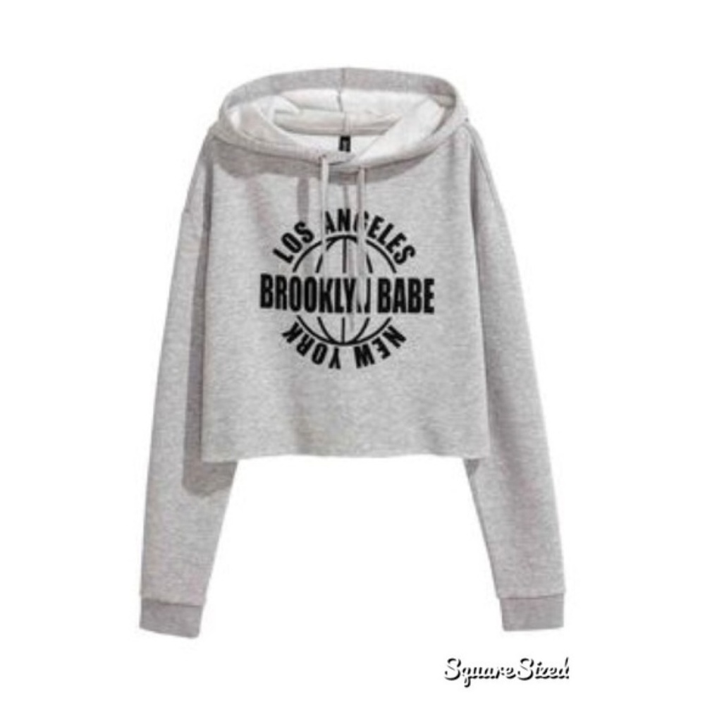 Cropped Hooded Sweatshirt